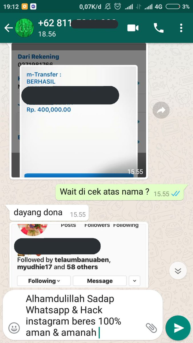 MultiCyber62's tweet photo. Terimakasih sudah memakai jasa kami๐ป Bagi yang mau order bisa langsung dm Untuk Tanya Price list harga!!!
#hacking #hacker #hackers #sadapwa #sadapline #hackinstagram #hacktwitter #hackfacebook #Hacked #hack #hackwa #hackline #hackgmail https://t.co/4XiCQSzjKq https://t.co/vRvmTWPKDC