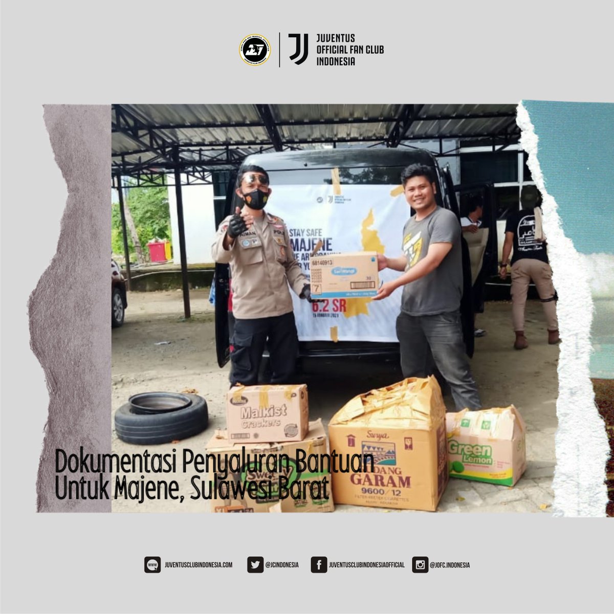 JCIndonesia's tweet photo. Dokumentasi penyaluran bantuan untuk bencana gempa di Majene yang di wakili oleh pengurus JCI Regional Sulawesi.
Terima kasih banyak kepada donatur #JCIPeduli dan orang-orang baik yang telah mendukung dan membantu distribusi.
#prayforsulbar #prayformajene #jciforcare https://t.co/ZX5hxZNgkM