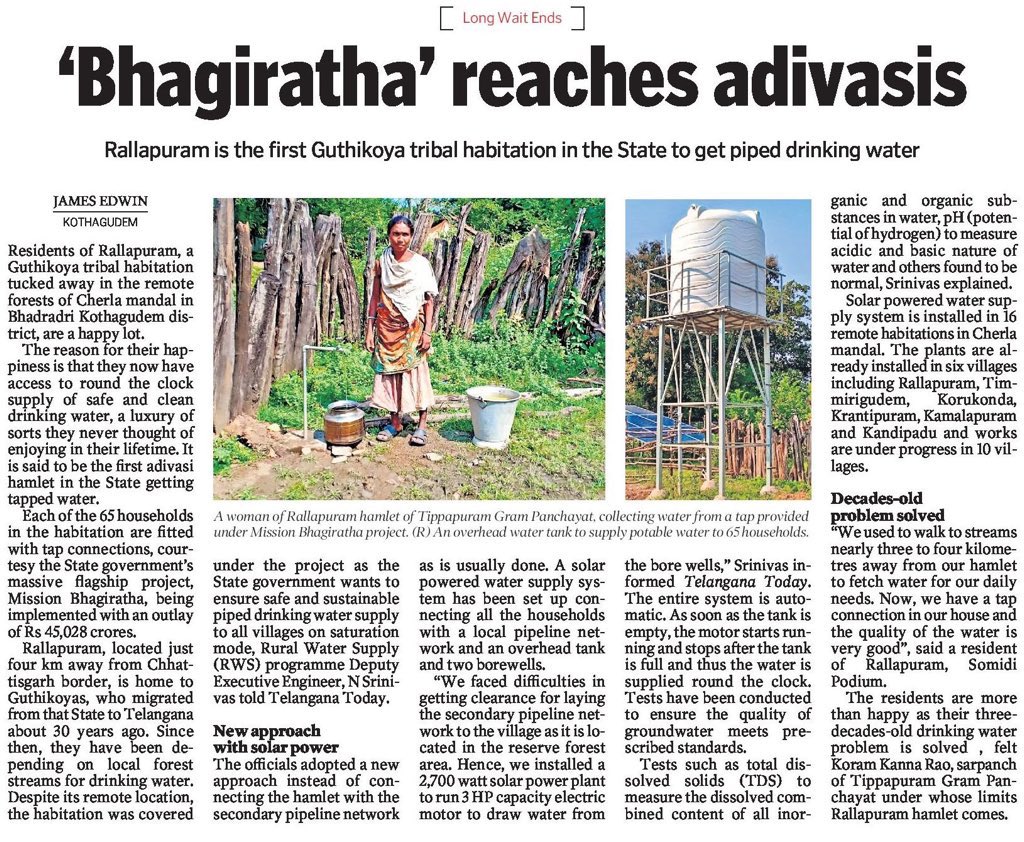 From 967 fluorosis hit habitations to 0 now. From being a drought hit State to becoming the granaryof India & now with water reaching even the remotest hamlets inside deep forests, CM  #KCR Garu’s vision turned into a reality...(3/5) @KTRTRS