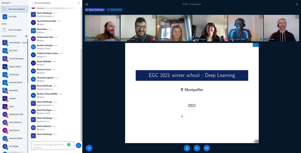<a href="/associationEGC/">Association EGC</a> ! C'est le deuxième jour pour l'école d'#EGC2021. :) On commence la journée avec le sourire. ;)