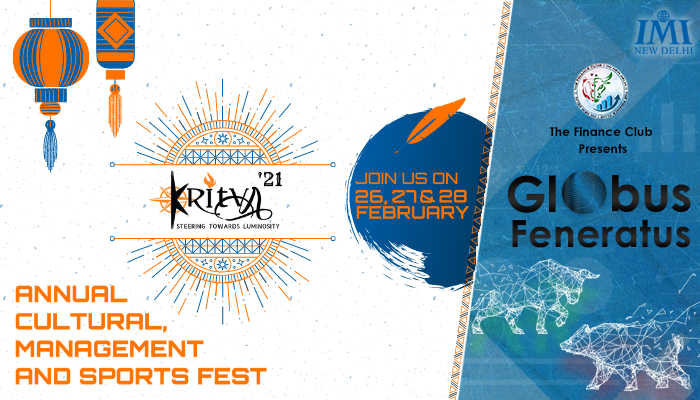 imifinanceclub's tweet photo. The Finance Club of International Management Institute, New Delhi presents to you its Flagship event – Globus Feneratus

#Kritva2021
#SteeringTowardsLuminosity
#LifeAtIMI
#GlobusFeneratus
#FinanceClub
#IMINewDelhi https://t.co/sXi8RTeUbQ