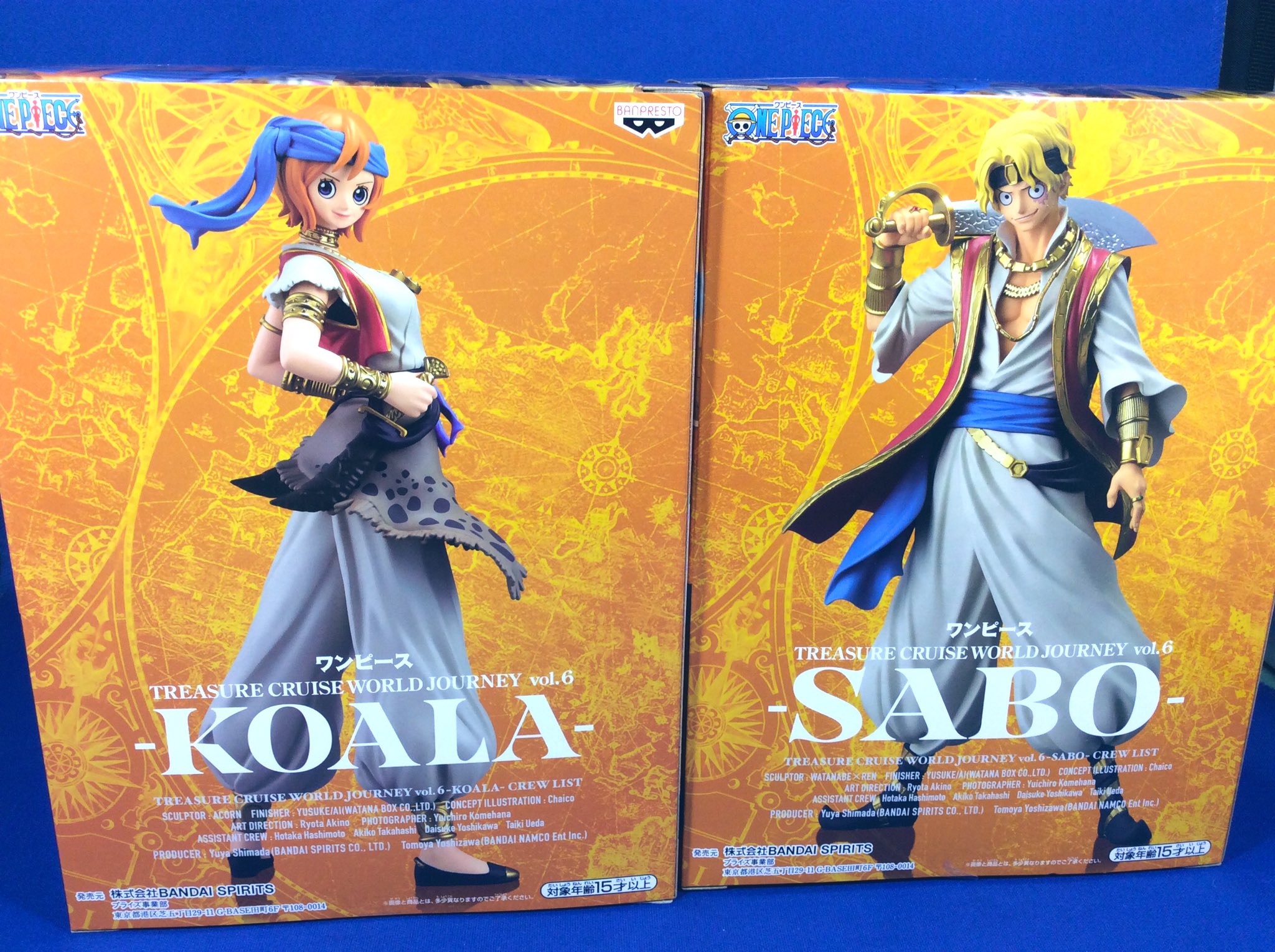 Namco梅田店 景品情報 1階にて ワンピース Treasure Cruise World Journey Vol 6 Sabo ワンピース Treasure Cruise World Journey Vol 6 Koala を投入致しました 並べて飾るととってもカッコイイですよ ワンピース Onepiece サボ
