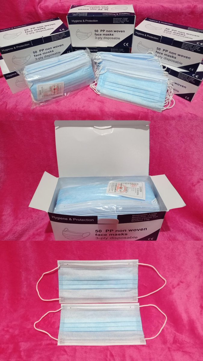 menghadehsekali's tweet image. Jual Masker Medis sekali pakai 3 lapis
[NON HIJAB/EARLOOP] Rp. 30.000/box 
Free ongkir area Kota Semarang.

#MaskerBPOM 
#maskermedis
#earloop
