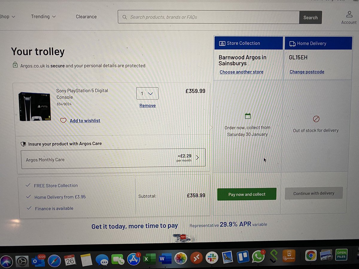 Super frustrated <a href="/Argos_Online/">Argos</a> in my basket but won’t let me proceed to payment 😭 #PlayStation5 #PlayStation5restock #Argos