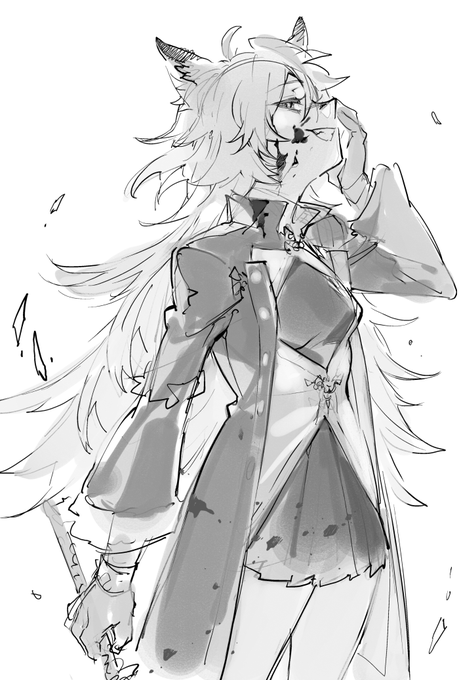 摸 