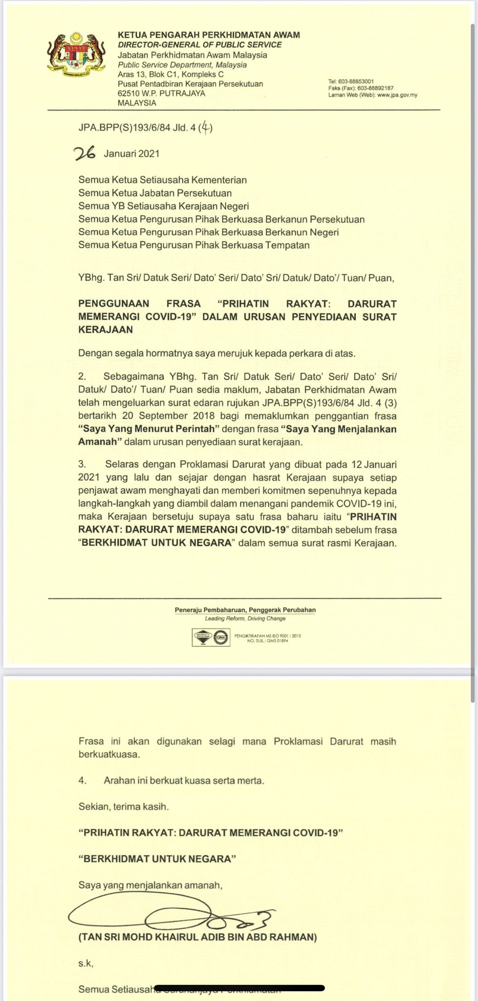 Laga Cawan On Twitter Keterdesakan Kerajaan Muhyiddin Guna Darurat Untuk Kekal Berkuasa Kita Semua Dah Tahu Tapi Dah Sampai Tahap Menunggang Darurat Dan Covid Sampai Masuk Dalam Surat Rasmi Ni Kronik