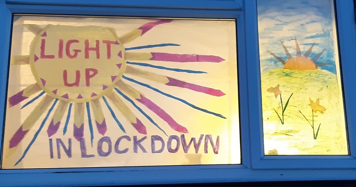 We love seeing all your stain-glass inspired window designs  appearing!

Here’s a wonderful entry from Lesley Bees, Gloucester road.👏

Want to get involved?
Send us your own entries on FB, Instagram or via festiva@larkhall-festival.org.uk
Or head to the festival website for more