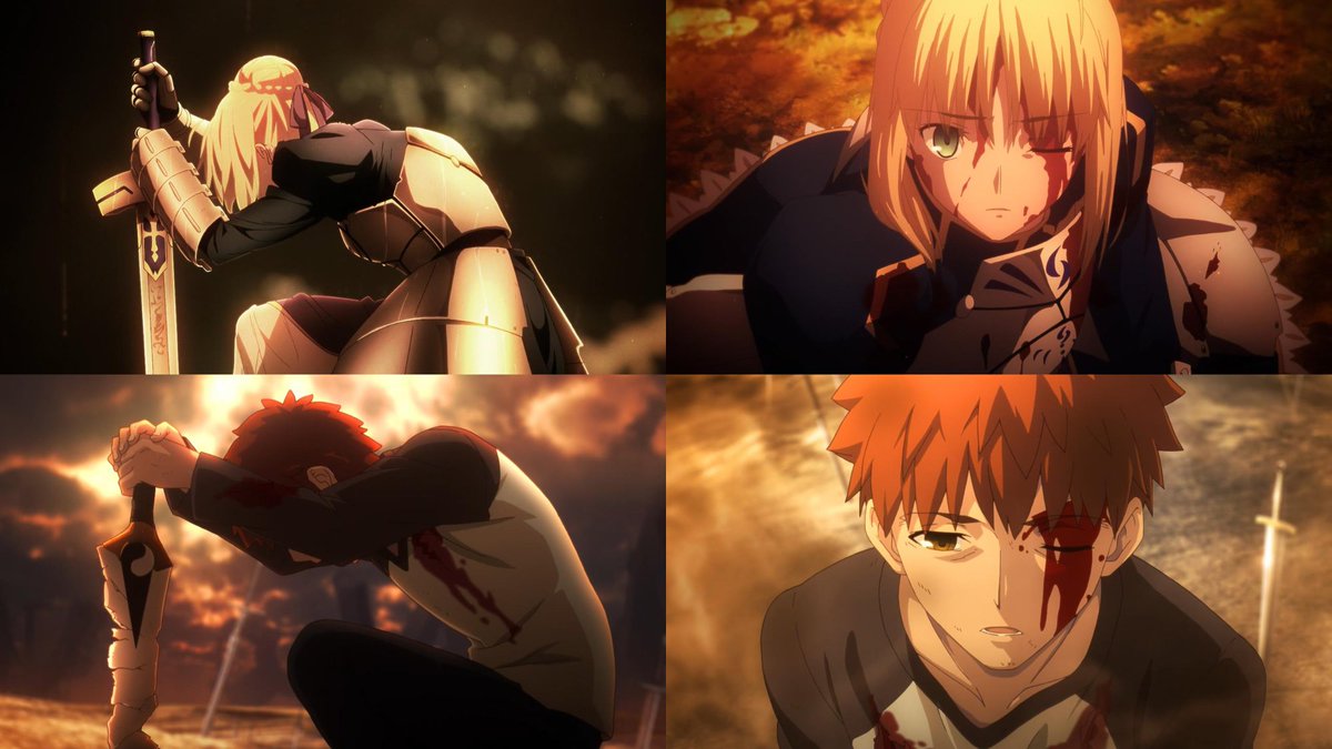 Artoria and Shirou are both burdened by their pasts, both believed that their path won't be a mistake regardless of the result, and yet both of them doubted that same path at some point, and their arc is about helping each other overcome those doubts by being each other's sheath.