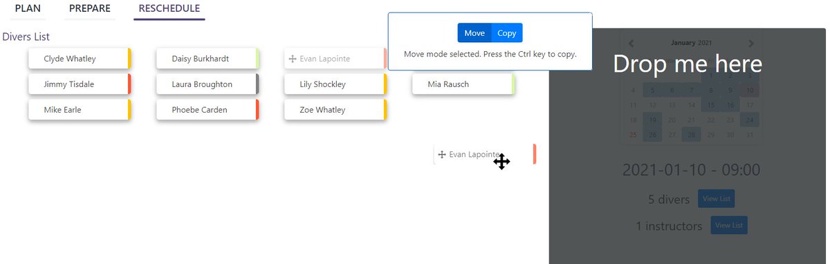 #DiveCenter Here is a preview on rescheduling: simple but efficient!

We are finalizing the validation and we hope to launch next week🥳

Feel free to pre-register discovereef.com/simplify-my-di…

All of this will be available on the free (forever) plan 😍

#scubadiving #dive_center