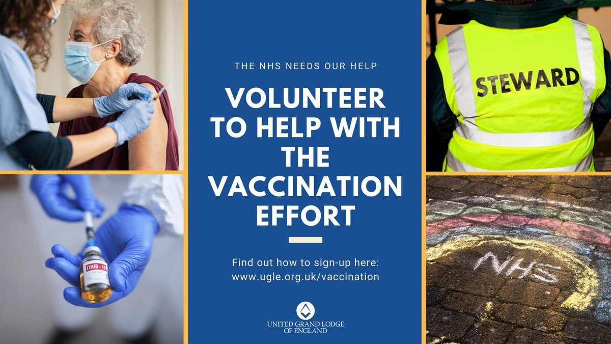 westkentmasons's tweet photo. Our Masonic centres at Welling and Tunbridge Wells are open as Vaccine Centres, if you are willing and able to assist please get in contact https://t.co/PJXNHs5ujm

#westkentfreemasons #covid19 #vaccinecentre #freemasons #inthistogether @UGLE_GrandLodge https://t.co/PJO3IUINk8