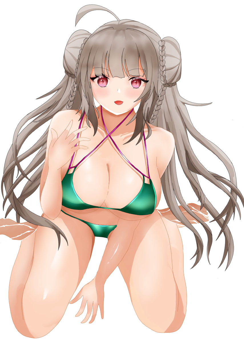 フォー三ダブル 水着 #フォーミダブル(アズールレーン) #アズールレーン #アズレン #魅惑の女体 #巨乳 #水着 #海 #AzurLane https://t.co/7JeUy2xMOo 