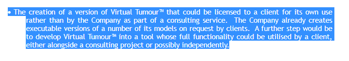 But the optionalities here may not be priced in at all. The most exciting is this below: the licencing out of the software they consult with. In short, they'd essentially move more towards a SLP type model and you'd imagine, much higher potential margins than consulting alone.