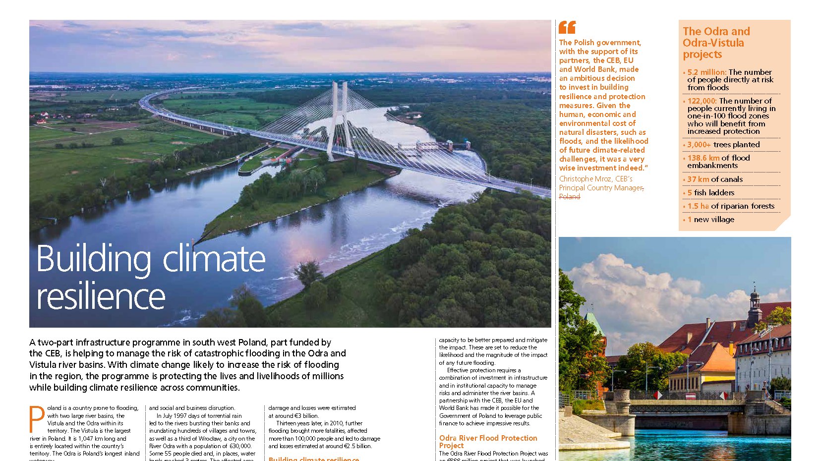 Ceb Social Development Bank For Europe On Twitter In Partnership With Ceb Worldbank The Government Of Poland Spearheaded Two Ambitious Projects To Increase Flood Protection In The Odra And Vistula