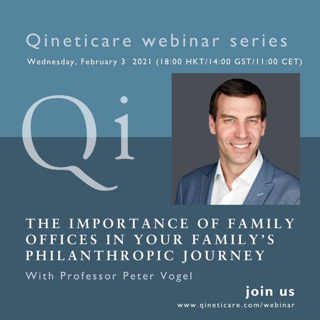 Family office and philanthropy, how they fit together - join webinar Wed. Feb. 3 with <a href="/pevogel/">vgl</a> - register:  bit.ly/3caoS4K