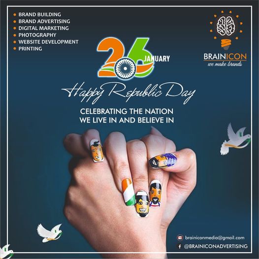 BrainiconAdv's tweet photo. Happy Republic Day 
#HappyRepublicDay2021 #digitalmarketing #advertising #brandingstrategy #Buildersinzirakpur #googleadwords #realestateinzirakpur #brainicon #socialmediamarketing #tricityadvertising #chandigarhdiaries #Mohaliproperty #designing #chandigarhadvertisingagency https://t.co/Hj0xybzC4M
