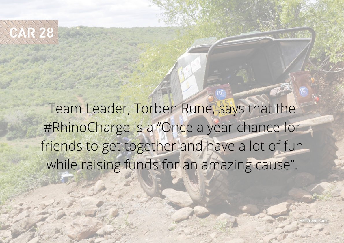 Rhino_Charge's tweet photo. Next up we have Team 28, Team Taz.
Team 28, is made up of a mix of school friends from Kenya in the early 1980s. They have competed in 13 Charges to date with their trusty Landrover Defender 110 with Unimog axles and Landcruiser 1UZ engine.
#KnowTheTeams #ConservationHeroes https://t.co/MlDNlAYsaN