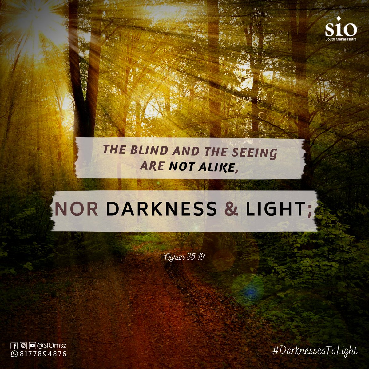 mnzsio's tweet photo. There is a person who doesn't care to see as to what truth the whole system of the universe is pointing. The other person clearly sees that everything bears evidence to the oneness of God and to man's answerability before Him. How can they be alike? #DarknessToLight https://t.co/UxNRSK3Kjx