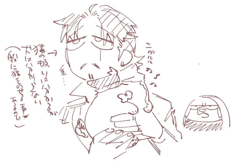 お茶濁し。わんにゃんだけど航←傭要素有り。 