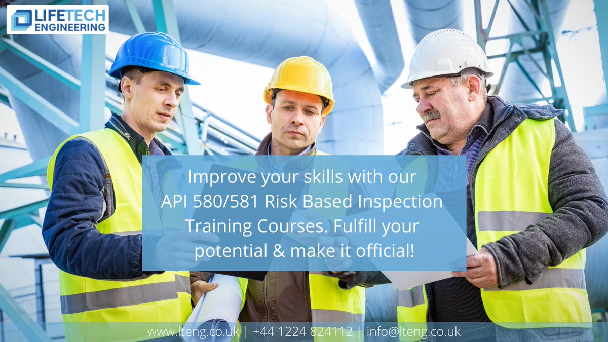 LifeTechEng's tweet image. Do you want to improve your skills with our RBI training courses? 
twtr.to/6e4E

#RBI #riskbasedinspection #training #courses #LTENG #LifeTech #Engineering #oilandgasindustry