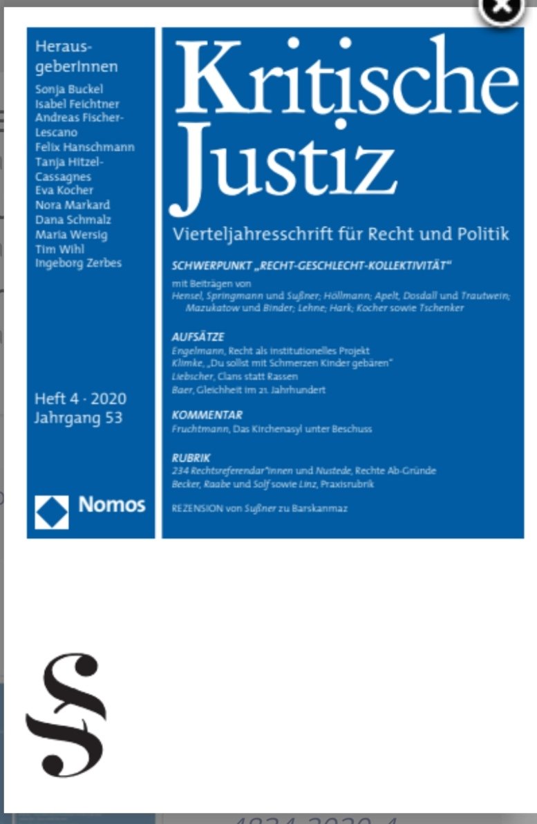 #coronaverlosung 242: Erneute Spende von <a href="/NomosVerlag/">Nomos Verlag</a>: 3 (!) Exemplare der aktuellen KJ. Vielen Dank! Teilnahme per RETWEET, Verlosung am Abend. Viel Glück! 😊
