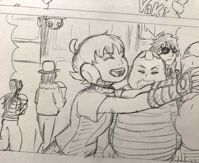 千葉の画家さん、セブンさんのオリキャラも描かせていただきました?‍♂️ 