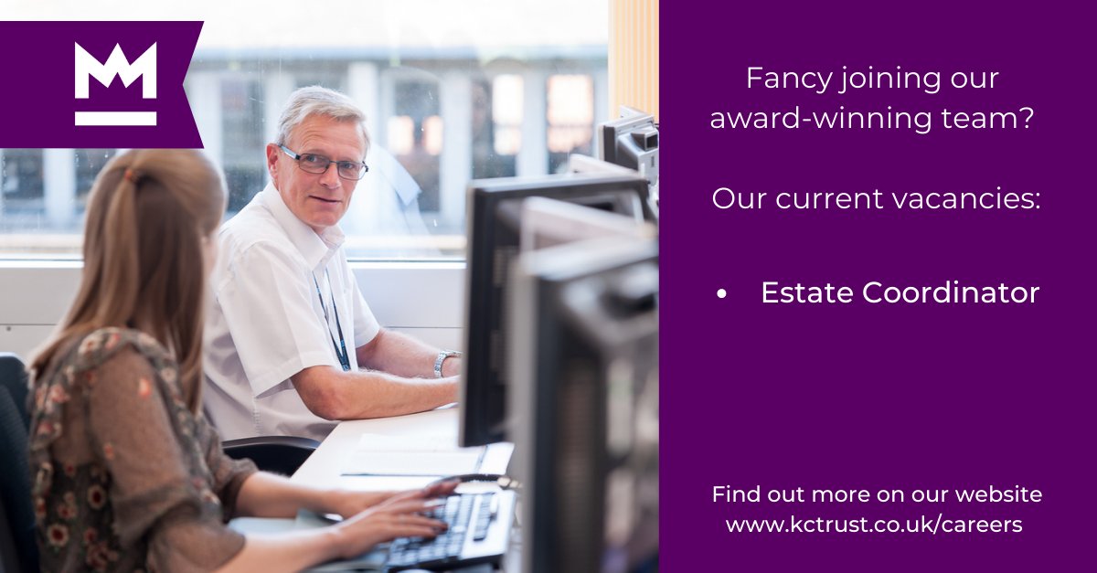 We're hiring! We are currently looking for a talented, dedicated and pro-active Estate Coordinator, with a passion for providing excellent customer service to join our award-winning team. Click here to find out more: bit.ly/39fFh6h #KCTCareers