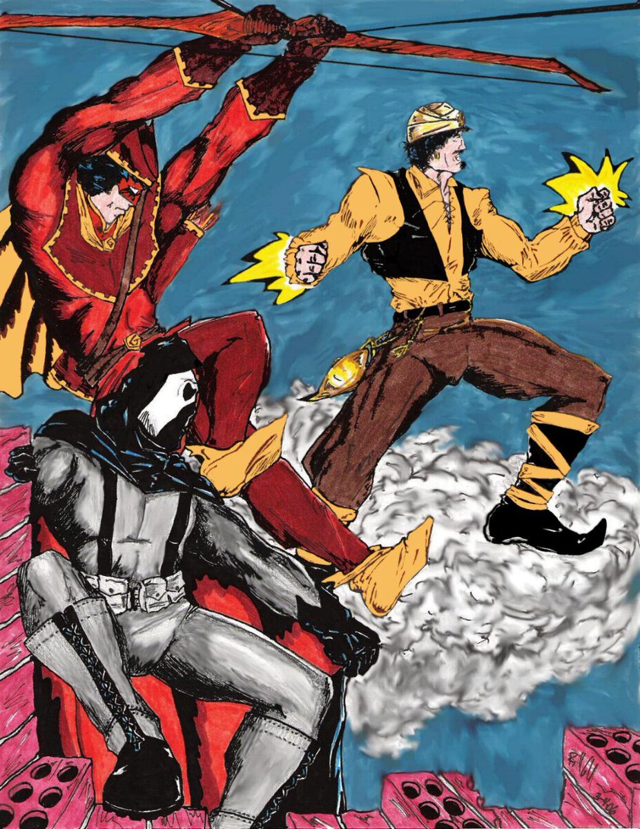 Ideal_Comics's tweet photo. #ICFact: Spurred on buy Al Djinn, the first super-hero, All was soon joined by a bevy of other heroes, including urban mystery-man Night Terror and the Gamesman!
Art by Russ Yocum
Designs by Yocum with @MDRhys https://t.co/mLqmkpM1t2
