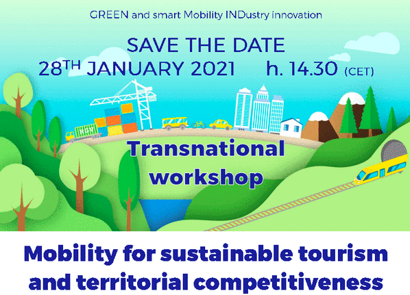 #SavetheDate

Are you facing challenges working on #sustainable mobility systems?🌿

Join <a href="/Med_GreenMind/">green mind project</a> webinar on #mobility for #sustainabletourism &amp; territorial competitiveness and learn best practices and opportunities.

🗓️28/01
🕒14.30 CET

Sign up👉🏽bit.ly/3qXjVRb