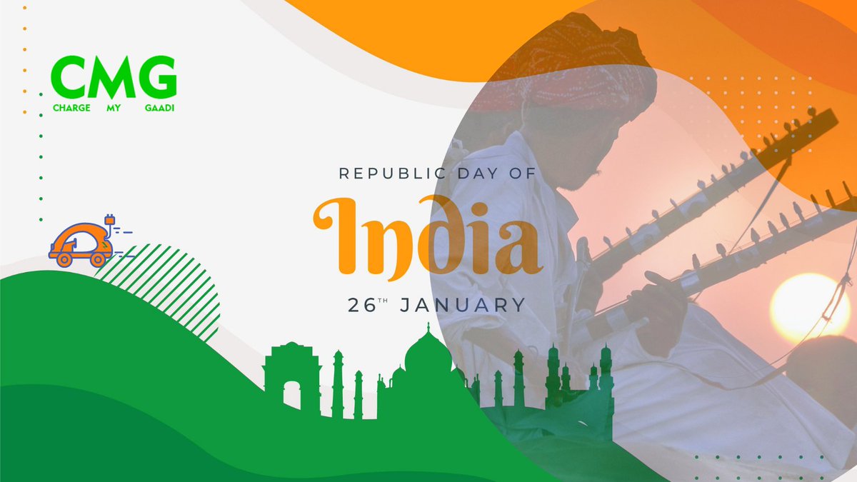 Take pride that you live in a country that has such a diverse glorious history and rich heritage. 

ChargeMyGaadi wishes you a Very Happy Republic Day 2021!

#RepublicDay #republicday2021 #Republic #india