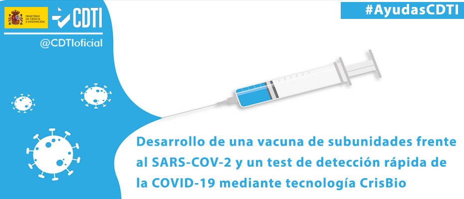 CDTI_innovacion's tweet photo. 💉Apoyamos la #salud con #AyudasCDTI para proyectos como el de Algenex

🔸Desarrollo de productos para el control y prevención de la COVID-19 mediante la tecnología #CrisBio
👉 https://t.co/vPDXmGSSho 

➡️Proyectos de I+D https://t.co/Y7rq55ebLP

 #biotech #COVID19 #vacuna #test https://t.co/PWkju8xxHo