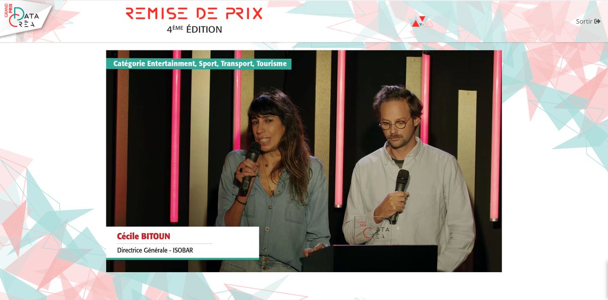gprix_data's tweet photo. Cécile BITOUN, Directrice Générale @Isobar : « On a cherché à comprendre quelle était cette data dont on dispose : la data comportementale, la data spécifique, la data qui nous amène à la créativité ».
#dataetcrea https://t.co/zlXaSQjZaQ