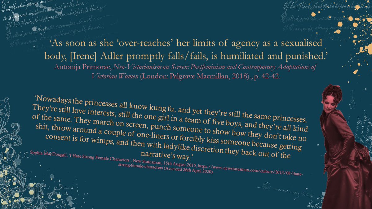 EsserHelena's tweet photo. My #dandypunk WIP started with dissatisfaction about female heroines in #steampunk: In my #PhD, I use @mariantoinetta's brilliant research on #neoVictorian postfeminism to explore how sp Action Girls suffer from Strong Female Character syndrome: punchy, sexy, but no agency. /1 https://t.co/DLd83PzJvs
