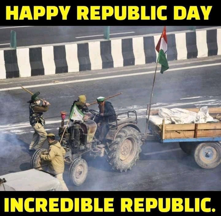 UdiptaLahon's tweet photo. Happy Republic Day 

 #KisanTractorRally
#RepublicDay https://t.co/CXEUY4k4e8