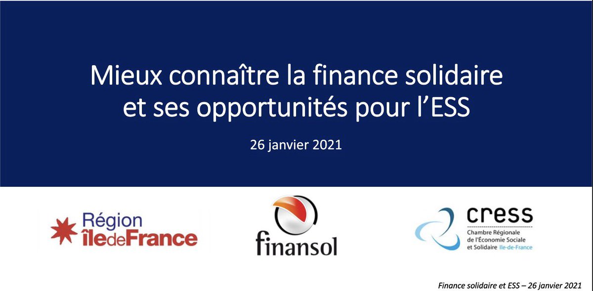 ADublanche's tweet photo. Pour aider les structures #ESS à consolider leurs fonds propres et continuer à porter des projets porteurs d’emploi et de progrès sociaux &amp; environnementaux en @iledefrance nous mobilisons le secteur de la #financesolidaire auprès d’eux avec @Label_Finansol @CRESS_IDF

@vpecresse https://t.co/ofWHJrgIKA