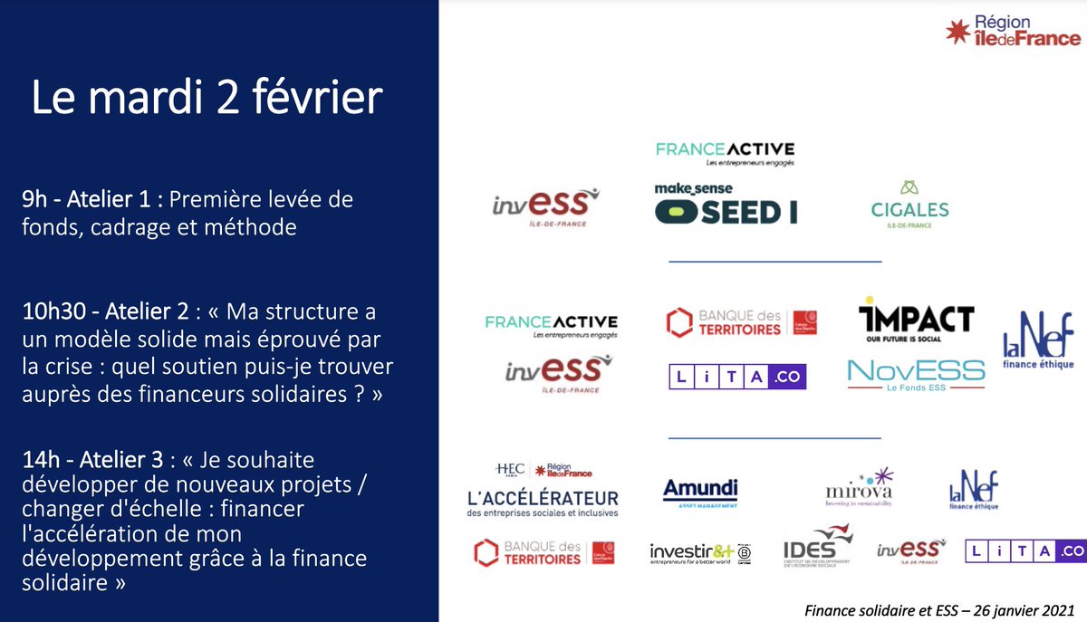 ADublanche's tweet photo. Pour aider les structures #ESS à consolider leurs fonds propres et continuer à porter des projets porteurs d’emploi et de progrès sociaux &amp; environnementaux en @iledefrance nous mobilisons le secteur de la #financesolidaire auprès d’eux avec @Label_Finansol @CRESS_IDF

@vpecresse https://t.co/ofWHJrgIKA