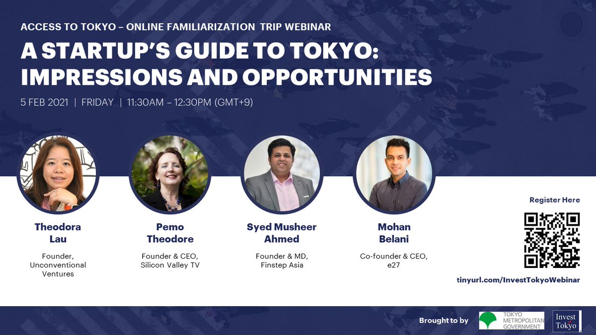 FintechBalerina's tweet photo. Am delighted to be selected by Tokyo Metropolitan Govt as one of 4 global #startup influencers with @psb_dc @mohanbelani, @pemo for #tokyo familiarization trip. Signup here to know more: https://t.co/I1Z8u9BZlK
#Investtokyo #UNLEASHTOKYO #fintech #a2t #accesstotokyo @tocho_koho https://t.co/41M5eKp3n2