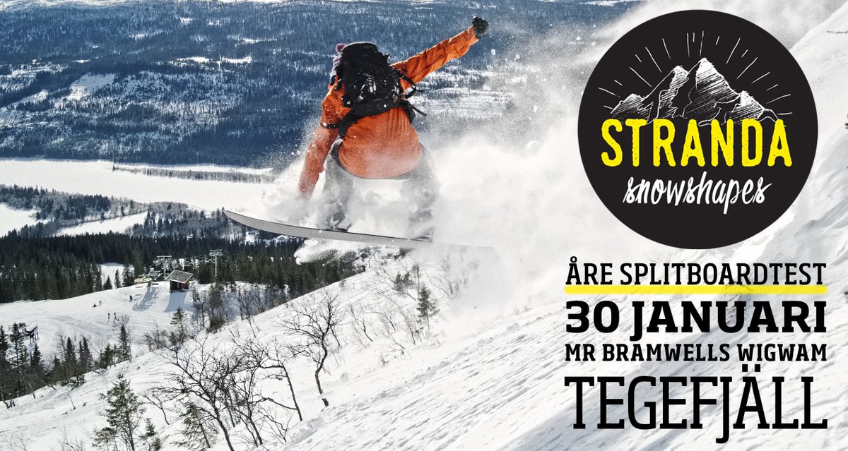 Stranda Splitboard test Åre, Sweden - eepurl.com/hoV0db