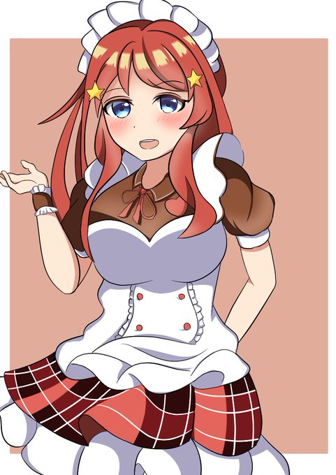 ぜろえすさんがTwitterに投稿した中野五月(五等分の花嫁)のイラスト。
