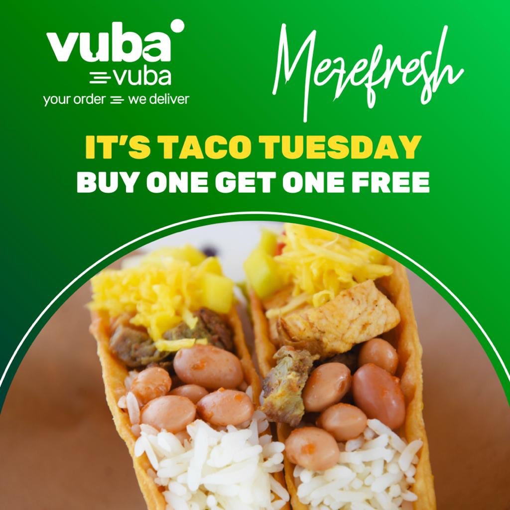 vubavubarw's tweet photo. The only bad taco is the one you didn’t eat. Order yours now ! 
@MezeFreshRw 

#TacoTuesday https://t.co/687lt6CBcJ