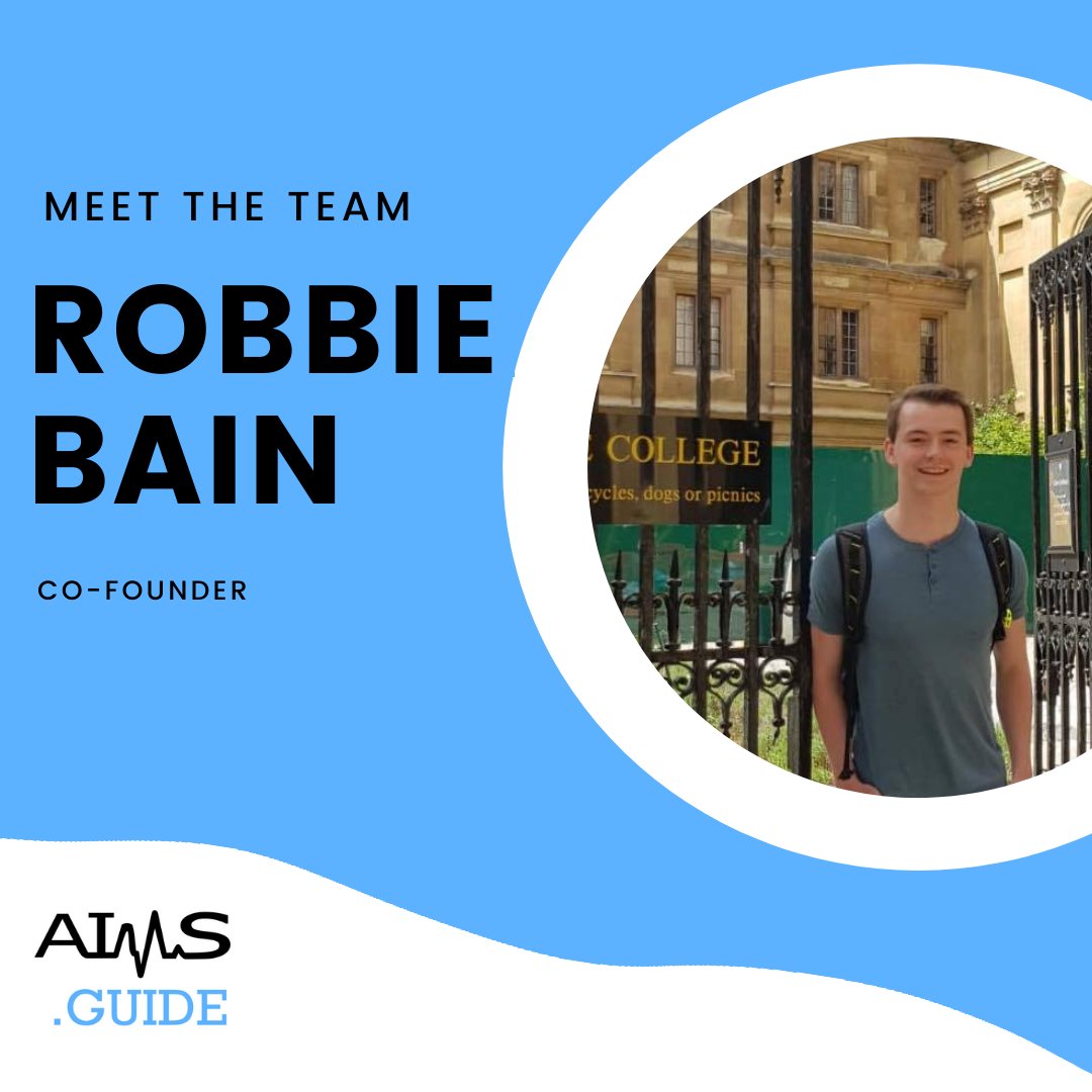 aimsguide's tweet photo. MEET THE TEAM!
CO-FOUNDER: ROBBIE BAIN
☑️ 4th year medical student at Newcastle Uni
☑️ Passionate about widening access into a career in medicine
☑️ Does Triathlons & all round nice guy
Link - https://t.co/kLdmtwFXkE
#Aimsguide #MedTwitter #wams #wp #alevels #medstudenttwitter https://t.co/Hkbp4pLQvq