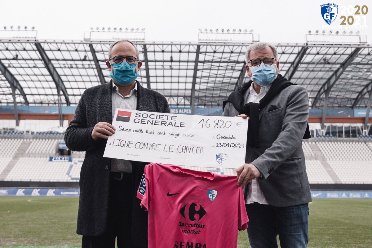 16 820€  récoltés pour La ligue Contre le Cancer!

En multipliant les opérations avec ses joueurs, supporters et partenaires, le GF38 est fier d'avoir contribué à une cause qui lui tient à...

gf38.fr/16-820e-recolt…