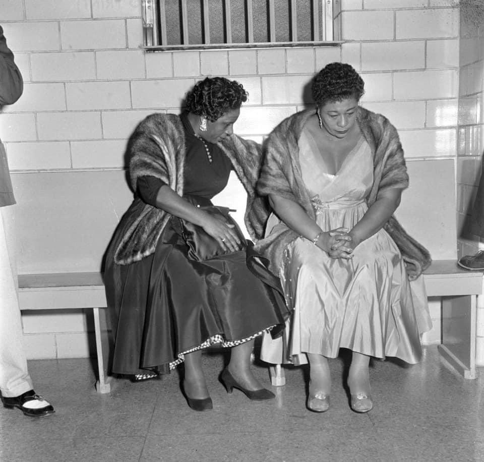 Numbers28's tweet image. Powerful image: Ella Fitzgerald jailed in 1955 for singing to an integrated audience.