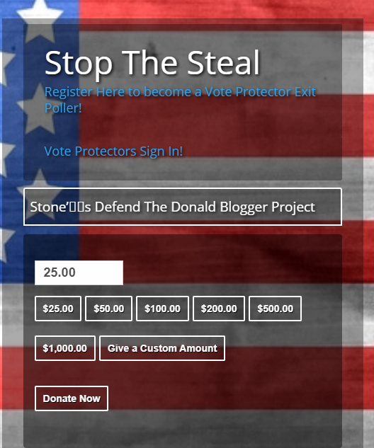 And yes, Stone did come up with the "Stop The Steal" movement in 2016 & they pulled the same sh*t w/ Ali Alexander taking the "helm" in 2020 but here's a fun fact:In 2016, they used  http://stopthesteal.org&nbsp; which Stone owned but in 2020 moved to  http://stopthesteal.us&nbsp;