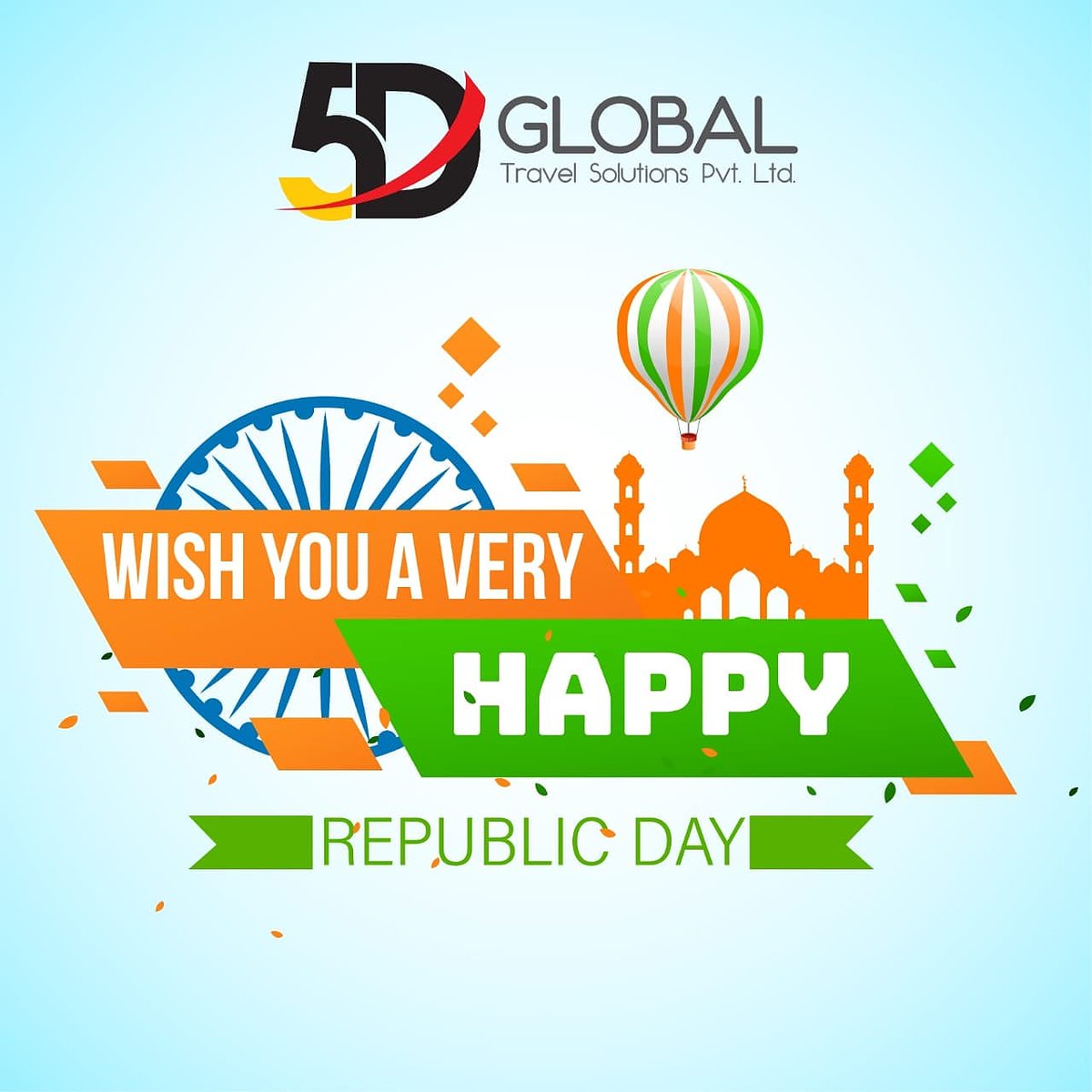 5dglobaltravel's tweet image. Happy Republic day to all fellow Indians