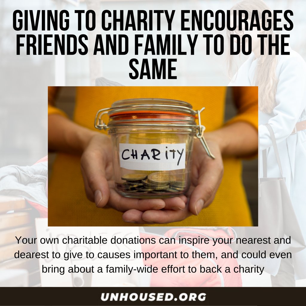 You can support encourage charities like