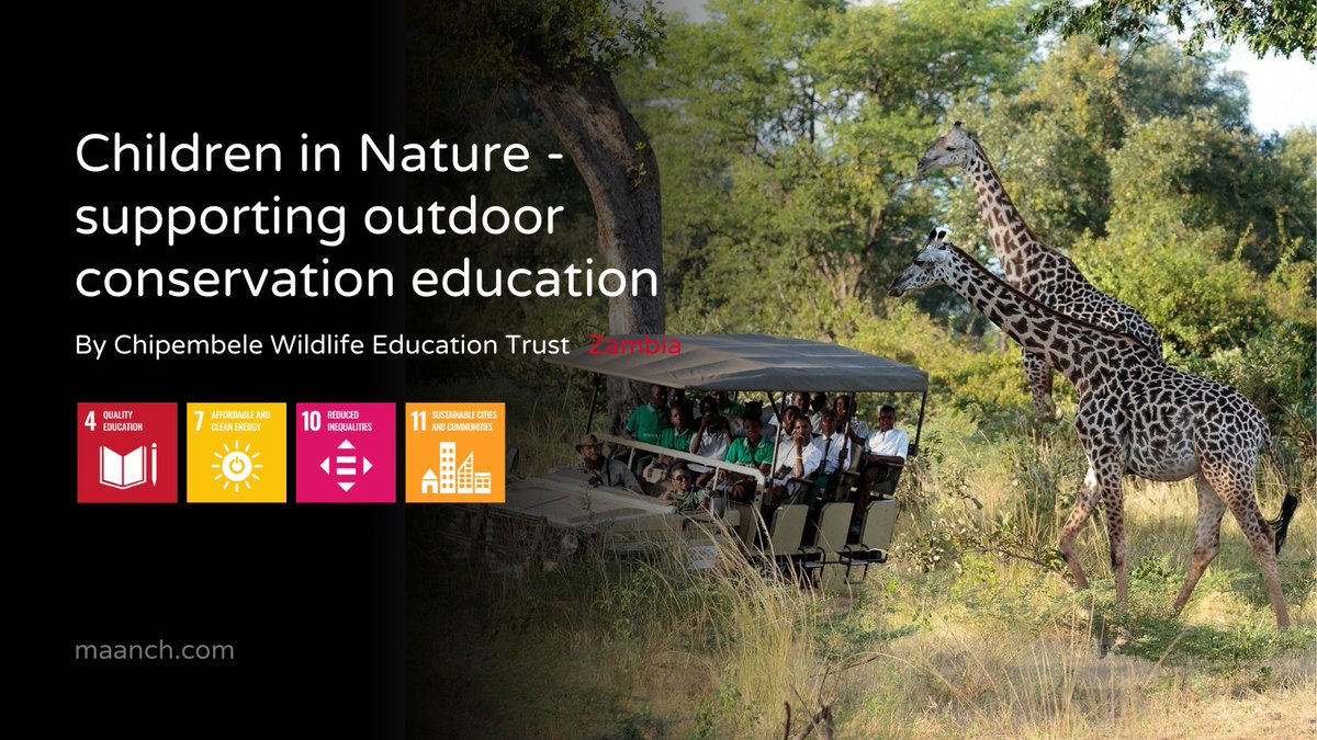 Accelerating #impact on #inclusive &amp; equitable #education, our partner <a href="/chipembele/">ChipembeleWildlife</a> is running an #innovative project in #Zambia. They teach children about wildlife &amp; #conservation through #unique, #inspirational, fun and #impactful educational programmes: bit.ly/3lMGVQb