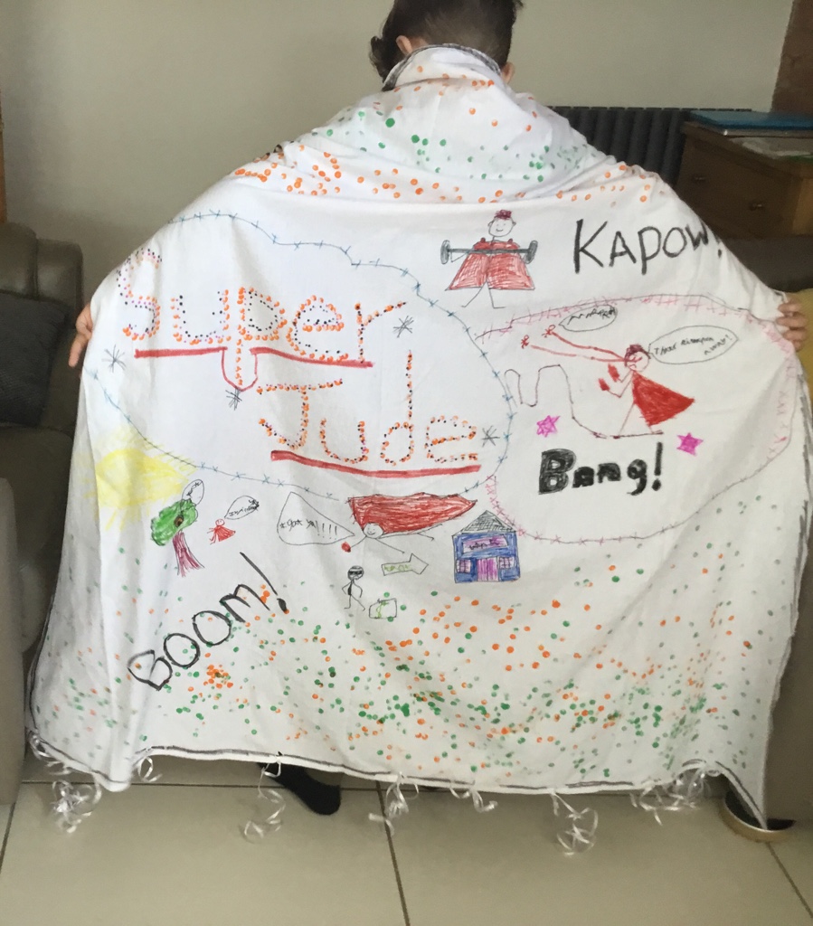 DaltonStMarys's tweet photo. Year 2 have been working on their Superhero topic. Check out their superhero cape designs 🤩 Jude made a real one, Alyssia used pens and paper for her design and Harry used his digital skills to create a mask too! #remotelearning #chooseyourmethod https://t.co/YiY25EHpWh