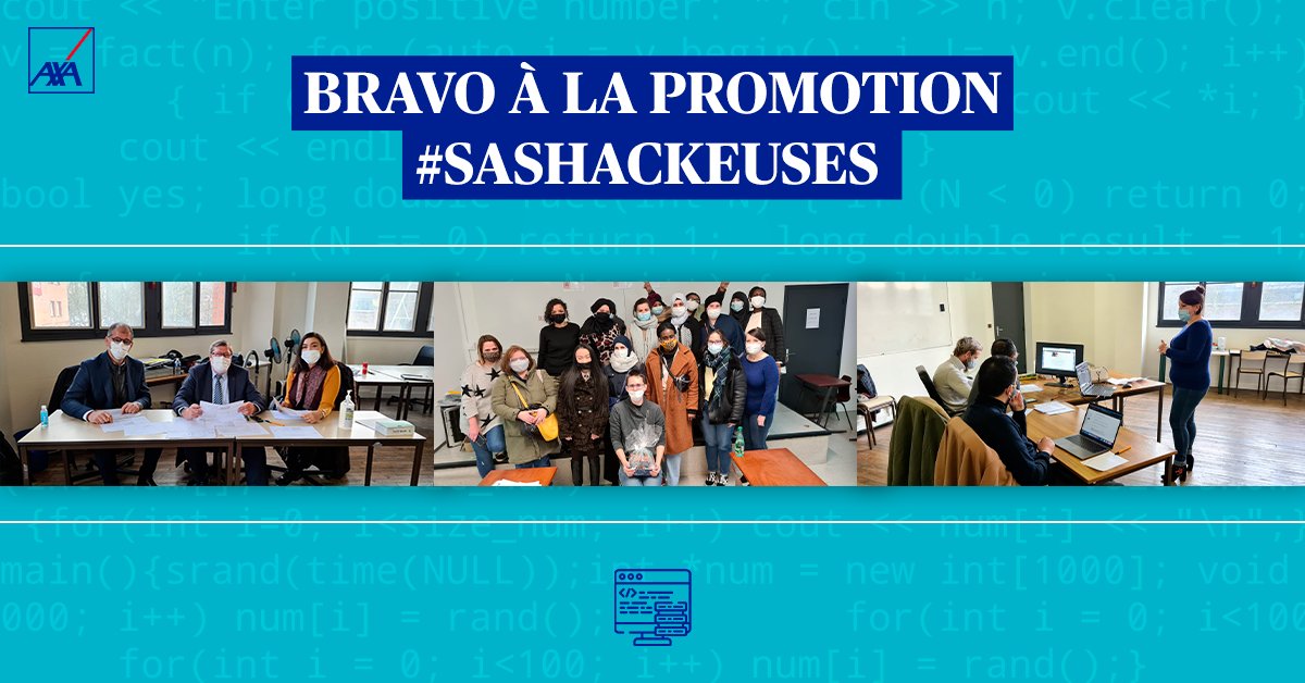 Les 6 semaines de formation #SASHackeuses touchent à leur fin pour la 3ème promotion qui a passé sa certification ! 🎓 

Nous sommes fiers d’avoir parrainé ces 24 apprenantes et de soutenir l’initiative de @SimplonHDF. 

#WomenInTech #GirlsPower #Inclusion
