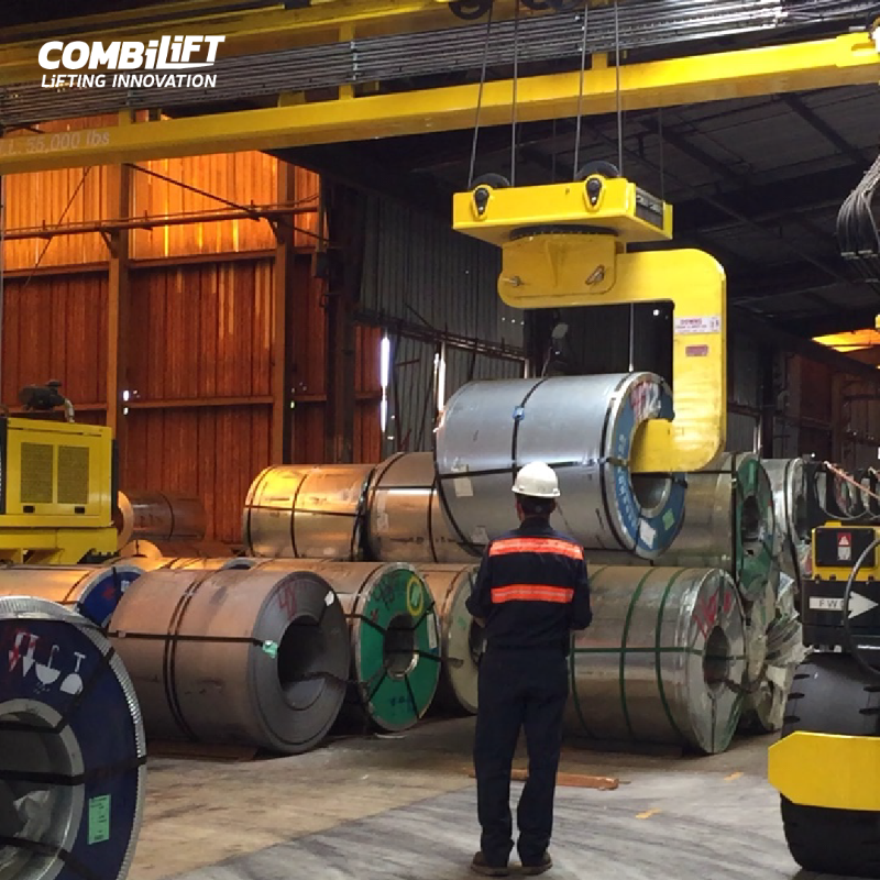 Combilift's tweet photo. The Combi-MG Mobile Gantry is the perfect solution for handling large loads typical of industries such as shipping, aerospace, wind turbine, large scale civil industry, precast concrete and large scale structural steel industries. #MobileGantry #OversizedLoads #LargeLoads