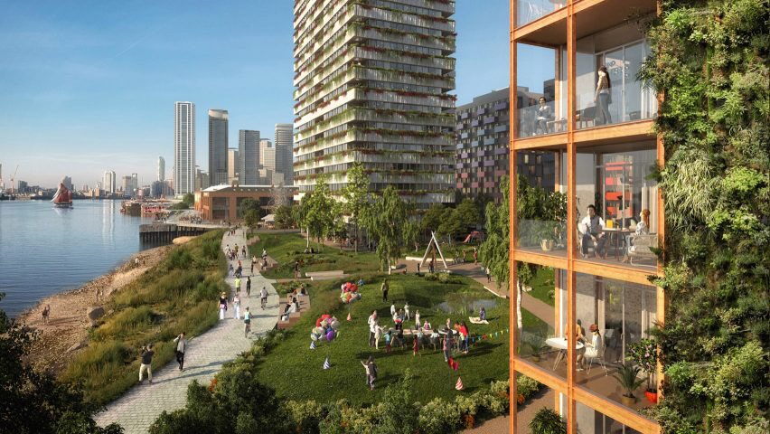 _lisahill's tweet photo. Memory, rediscovery, greenery and community. @reinierdeg talks to @designboom about how #OMA’s #design for @morden_wharf responds to the area’s industrial #heritage and the importance of public space in @uandiplc’s development: https://t.co/z5meyl6eTX https://t.co/r0v23Hi8Yz